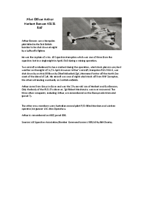 A preview of a PDF biography for Benson, Arthur Herbert